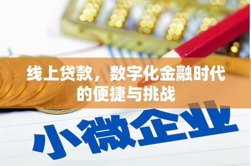 阳高线上贷款，数字化金融时代的便捷与挑战