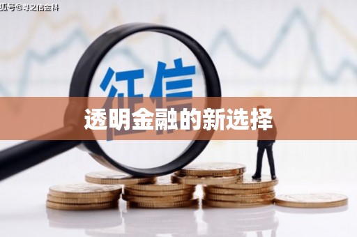 阳高透明金融的新选择