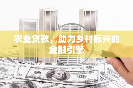 阳高农业贷款，助力乡村振兴的金融引擎