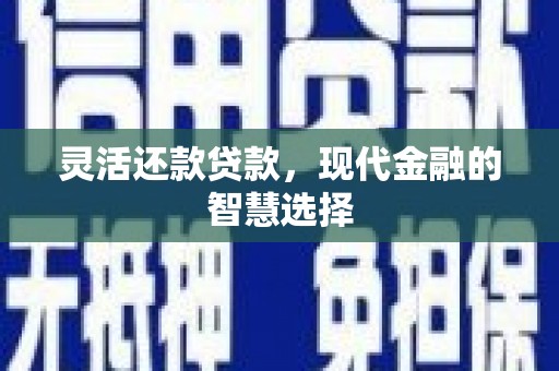 阳高灵活还款贷款，现代金融的智慧选择