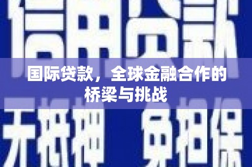 阳高国际贷款，全球金融合作的桥梁与挑战