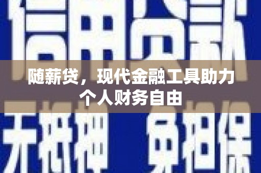 阳高随薪贷，现代金融工具助力个人财务自由