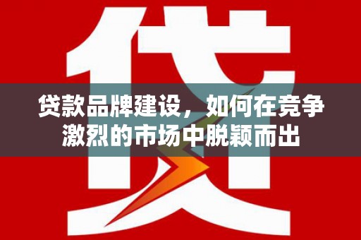 阳高贷款品牌建设，如何在竞争激烈的市场中脱颖而出