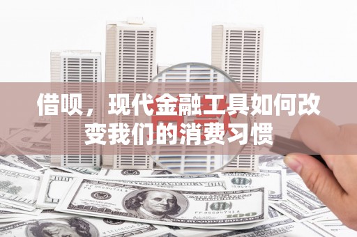 阳高借呗，现代金融工具如何改变我们的消费习惯