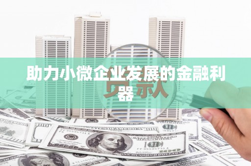 阳高助力小微企业发展的金融利器