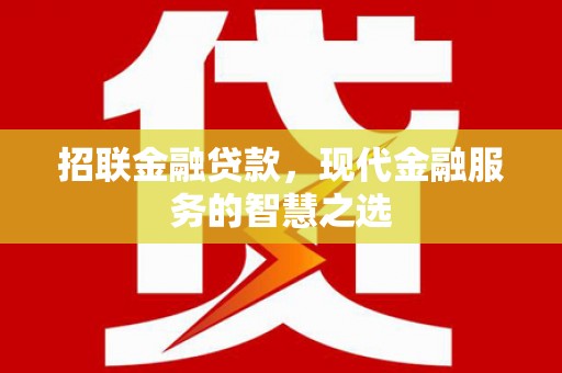 阳高招联金融贷款，现代金融服务的智慧之选
