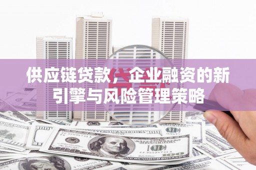 阳高供应链贷款，企业融资的新引擎与风险管理策略