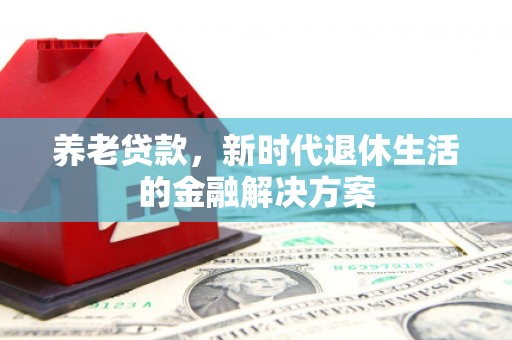 阳高养老贷款，新时代退休生活的金融解决方案
