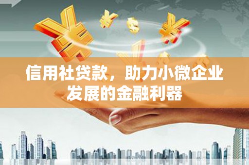 阳高信用社贷款，助力小微企业发展的金融利器