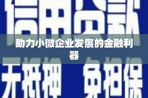阳高助力小微企业发展的金融利器