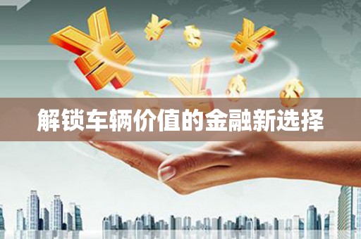 阳高解锁车辆价值的金融新选择