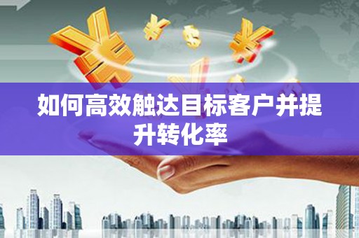 阳高如何高效触达目标客户并提升转化率